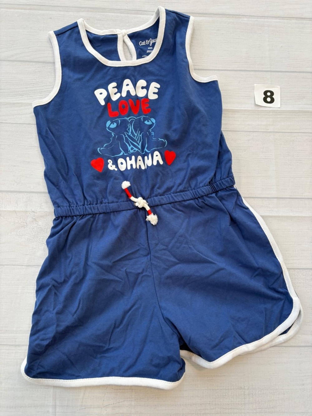 Cat & Jack Navy Blue Disney Girls Tank Romper